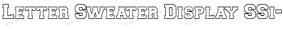 Letter Sweater Display SSi字体转换
